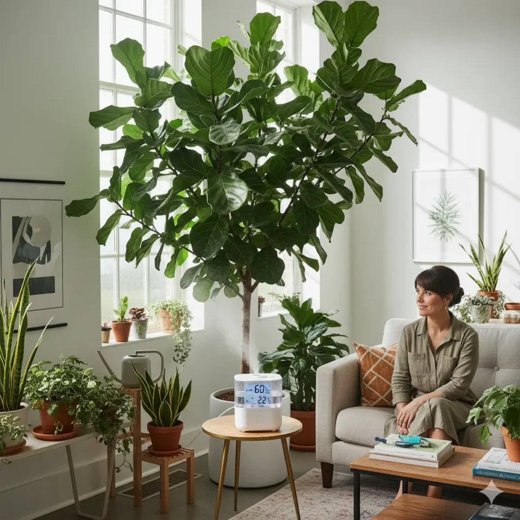 Fiddle-leaf fig Humidity & Temperature care 