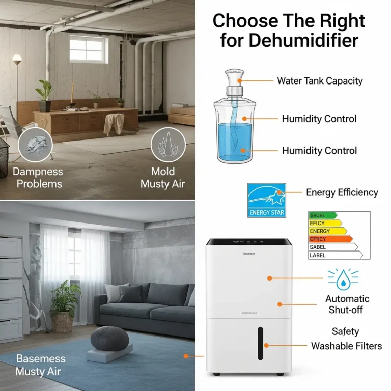 Read more about the article What to Check in a Dehumidifier for Your Basement