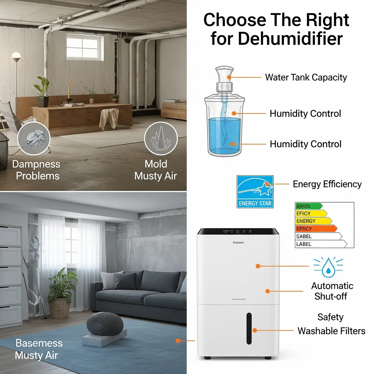 You are currently viewing What to Check in a Dehumidifier for Your Basement