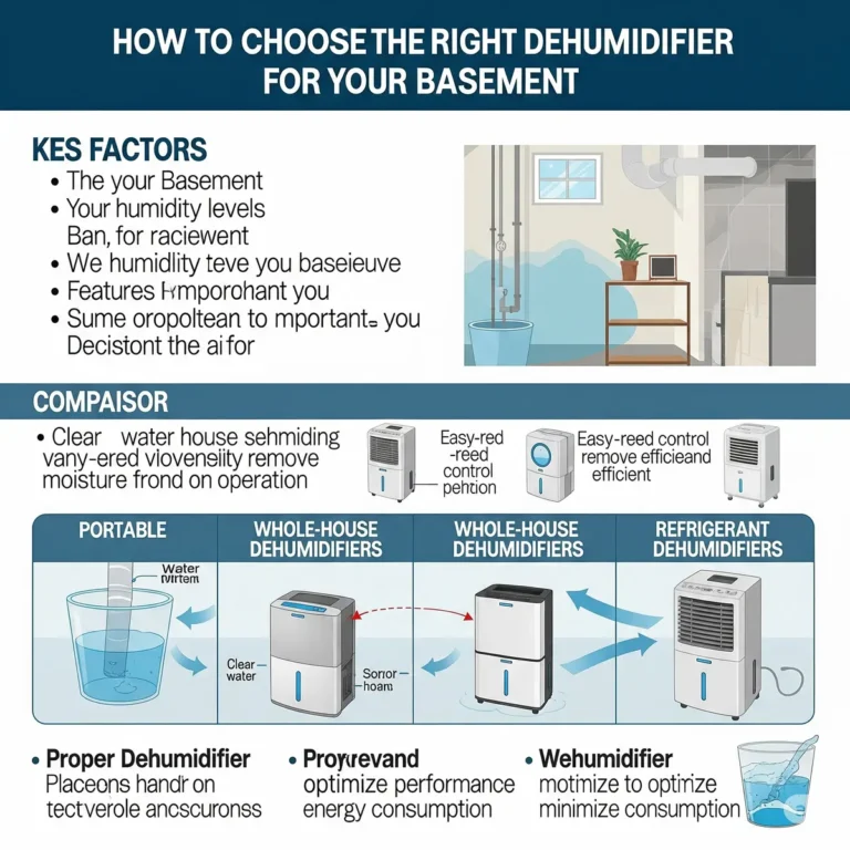 Read more about the article How to Choose the Right Dehumidifier for Your Basement