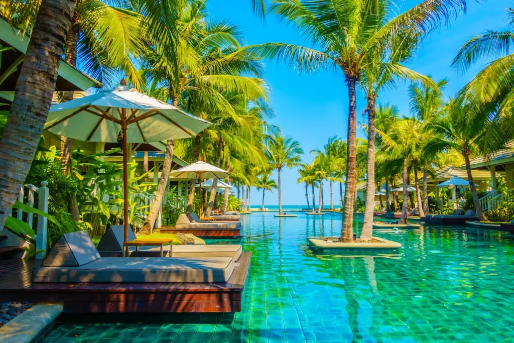 The Location of Lifestyle Tropical Beach Resort