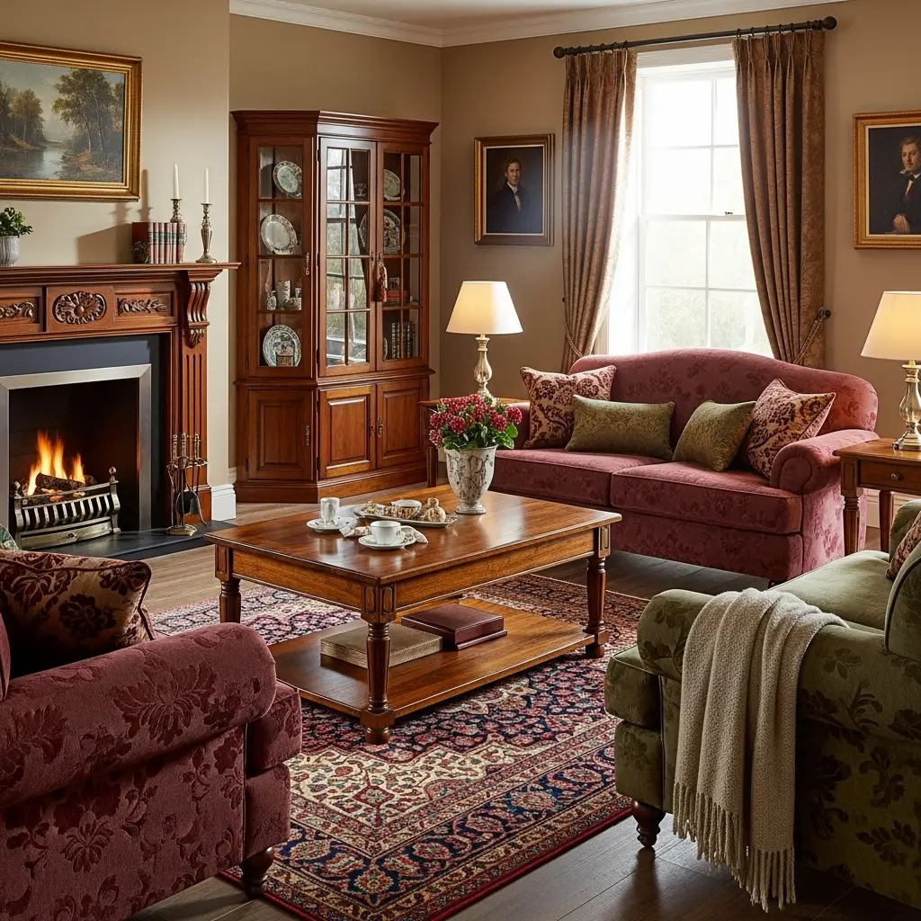  Americana home decor style reflecting early American heritage and craftsmanship.