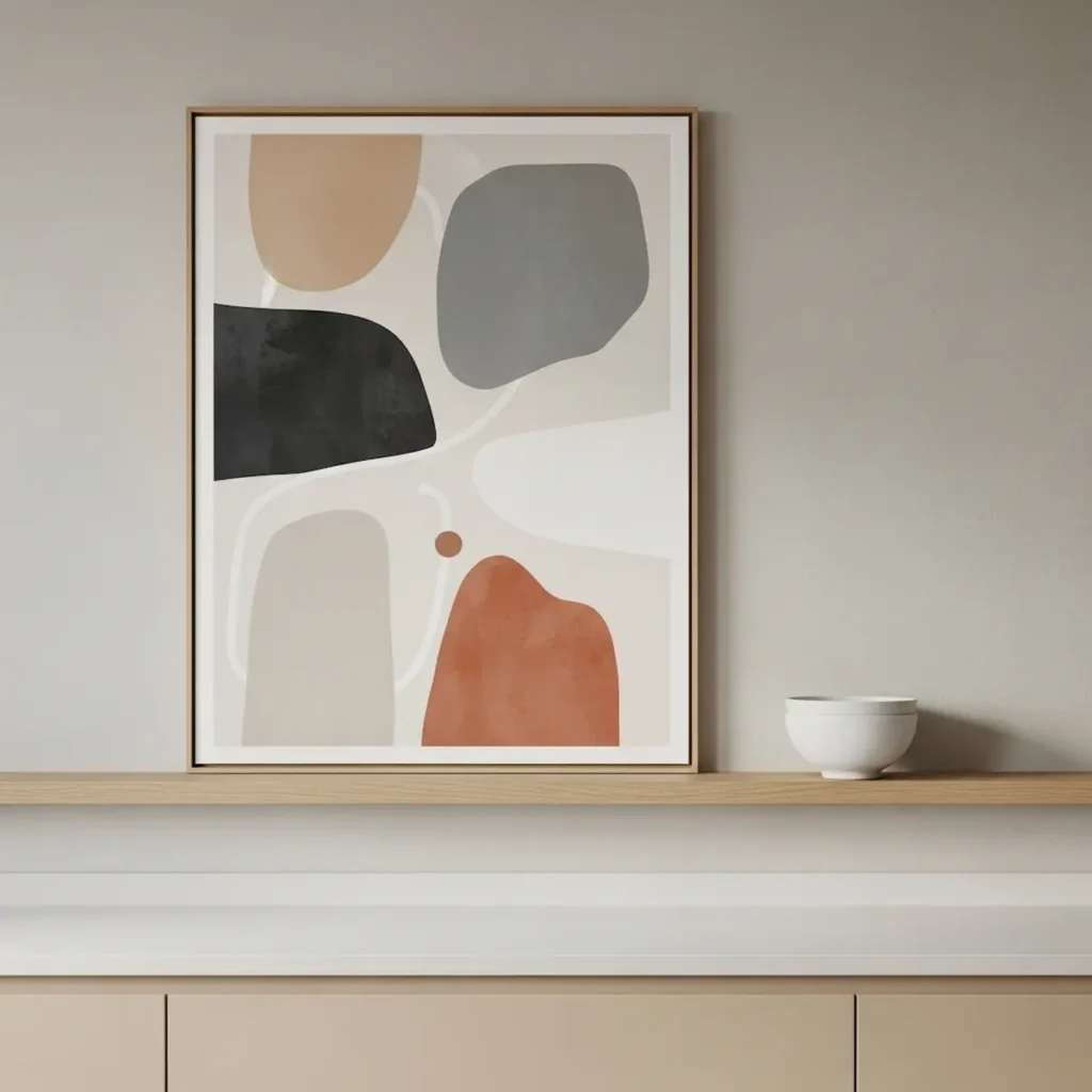 Simple kitchen wall decor ideas for a clean and minimal look